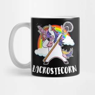 Funny dabbing Unicorn Lacrosse Shirt - Gift Men Women Kids Mug